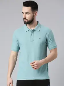 Force NXT Men Solid Polo Collar Super Combed Cotton T-shirt