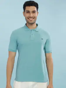 Force NXT Men Solid Polo Collar Super Combed Cotton T-shirt