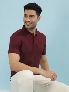 Force NXT Men Solid Polo Collar Super Combed Cotton T-shirt