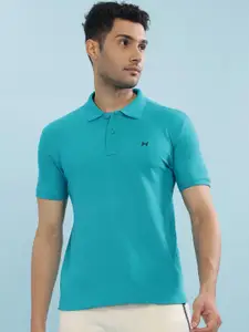 Force NXT Men Solid Polo Collar Super Combed Cotton T-Shirt