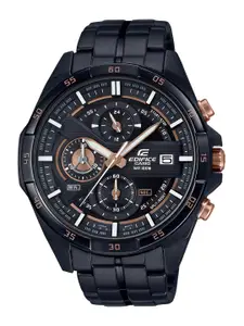 CASIO Men EDifice EFR-556DC-1AVUDF Black Analog Dial Black Stainless Steel Band EX493