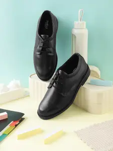 Liberty Prefect kids Black Lacing School Shoes