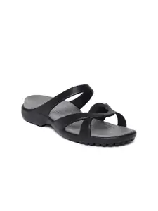 Crocs Women Black Solid Open Toe Flats