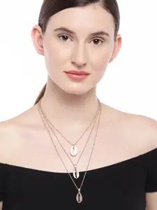 OOMPH Gold Toned Multistrand Necklace