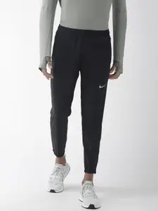 Nike Men Black Solid Standard Fit ESSENTIAL WOVEN Dri-FIT Running Joggers