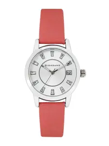GIORDANO Women Silver-Toned Dial Watch A2026-01