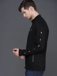 WROGN Men Black Solid Sweatshirt
