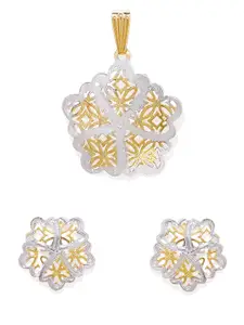 AccessHer 22k Gold-Plated Pendant Set