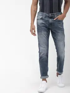 Denizen From Levis Men Blue 286 Slim Tapered Fit Torque Den Low-Rise Clean Look Jeans