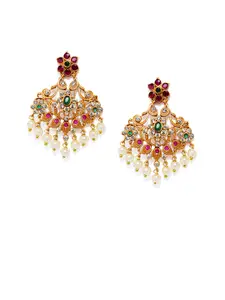 Peora Multicoloured & Multicoloured Contemporary Drop Earrings