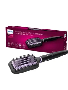 Philips BHH880/10 Heated Hair Straightener Brush with ThermoProtect Technology - Black