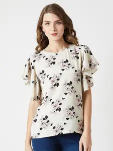 Miss Chase Women Off-White Printed Top