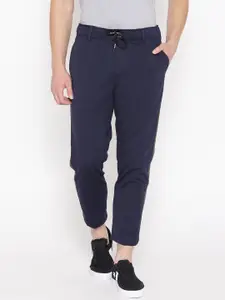 Calvin Klein Jeans Men Navy Blue Solid Track Pants