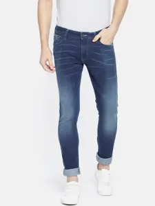 Wrangler Men Blue Skinny Fit Low-Rise Clean Look Stretchable Jeans
