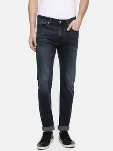Calvin Klein Jeans Men Blue Slim Fit Mid-Rise Clean Look Stretchable Jeans