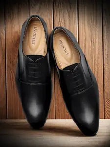 INVICTUS Men Black Formal Oxfords
