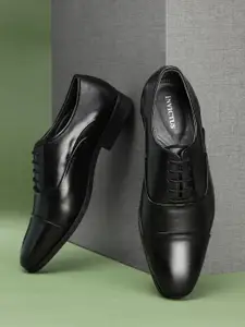INVICTUS Men Black Formal Oxford Shoes