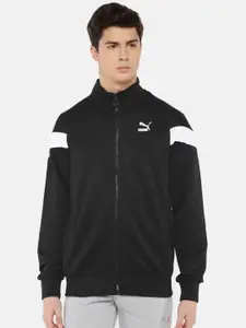 Puma Men Black Solid Iconic MCS Track Sweatshirt