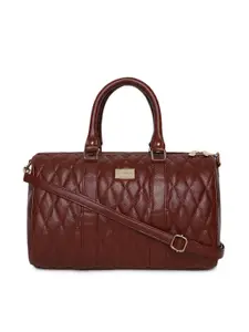 KLEIO Quilted Tassel Detailed Spacious Handbag
