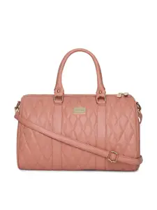 KLEIO Quilted Tassel Detailed Spacious Handbag