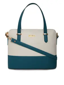 KLEIO Color-Blocked Structured Handbag