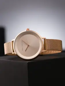 French Connection Women Rose Gold-Toned Analogue Watch FCN0001F