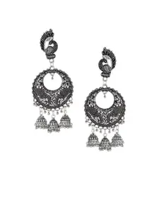 Silvermerc Designs Silver-Toned Classic Drop Earrings