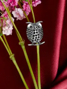 PANASH Silver-Toned German Silver Finger Ring