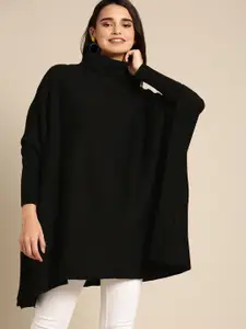 DressBerry Women Black Solid Sweater