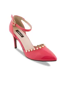 Sherrif Shoes Women Pink Solid Heels