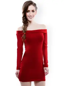 Miss Chase Red Bodycon Dress