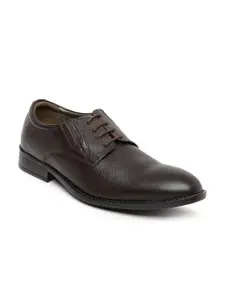 Bata Men Brown Ambassador Leather Derby Formal Shoes