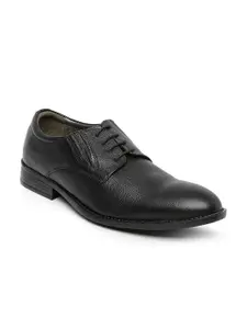 Bata Men Black Ambassador Leather Derby Formal Shoes