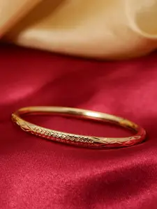 Priyaasi Gold-Plated Circular Handcrafted Kada Bracelet