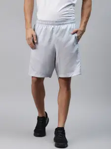 UNDER ARMOUR Men Grey Woven Graphic Emboss Solid Sports Shorts
