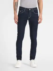 Flying Machine Men Blue Jackson Skinny Fit Low-Rise Clean Look Stretchable Jeans