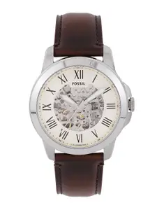 Fossil Men Cream-Coloured Dial Watch ME3099I