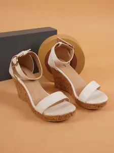 Get Glamr Women White Solid Heels