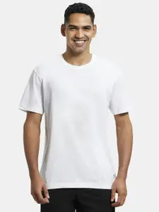 Jockey Men White Super Combed Cotton T-shirt