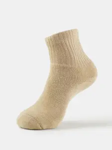 Jockey Men Beige Solid Ankle-Length Socks