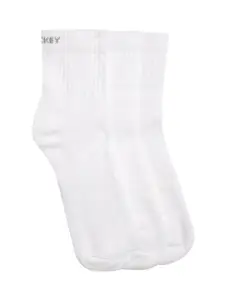 Jockey Men Pack of 3 White Solid Ankle-Length Socks