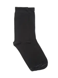 Jockey Men Black Solid Above Ankle-Length Socks With Brand Logo Printed Detail
