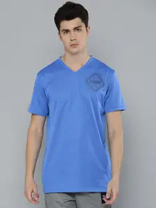 Puma Men Blue Solid Drycell Training Collective SS V-Neck T-shirt With Perforations