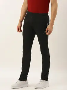 Proline Active Men Black Classic Fit Solid Track Pants