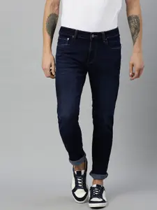 Nautica Nautica Men Blue Slim Fit Mid-Rise Clean Look Stretchable Jeans