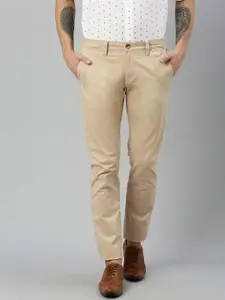 Nautica Nautica Men Beige Slim Fit Solid Chinos