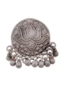 Silvermerc Designs Silver-Plated Oxidised Adjustable Finger Ring