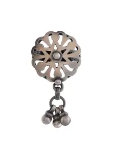 Silvermerc Designs Oxidised Adjustable Silver Finger Ring