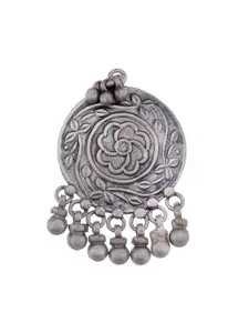 Silvermerc Designs Silver-Plated Oxidised Adjustable Finger Ring