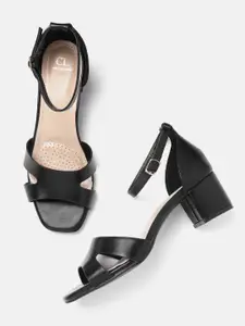 Carlton London Women Black Solid Heels
